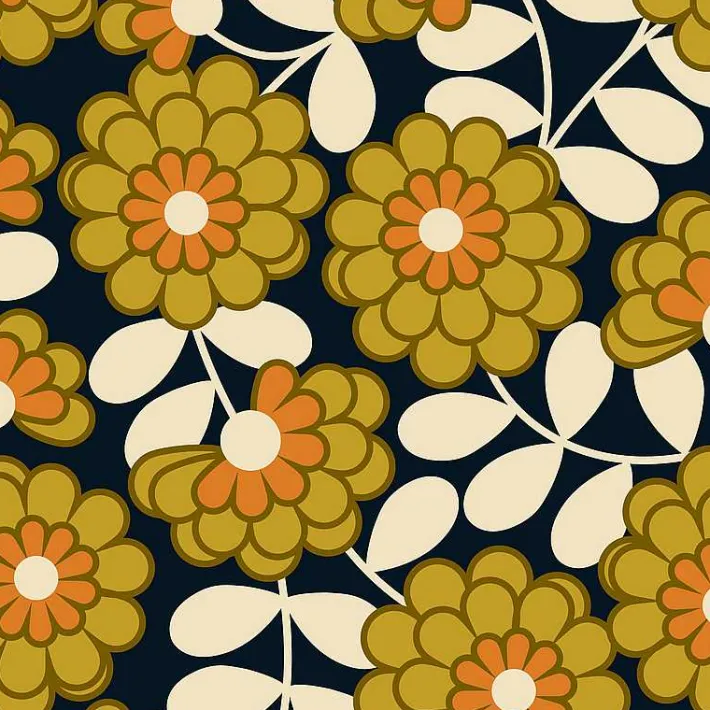 Orla Kiely Dahlia Wallpaper