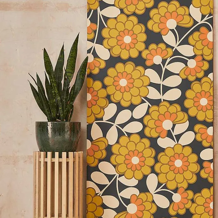 Orla Kiely Dahlia Wallpaper