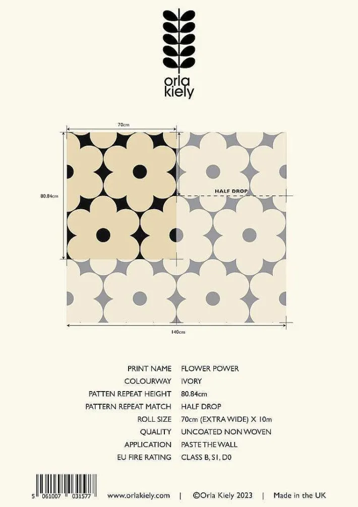 Orla Kiely Flower Power Wallpaper