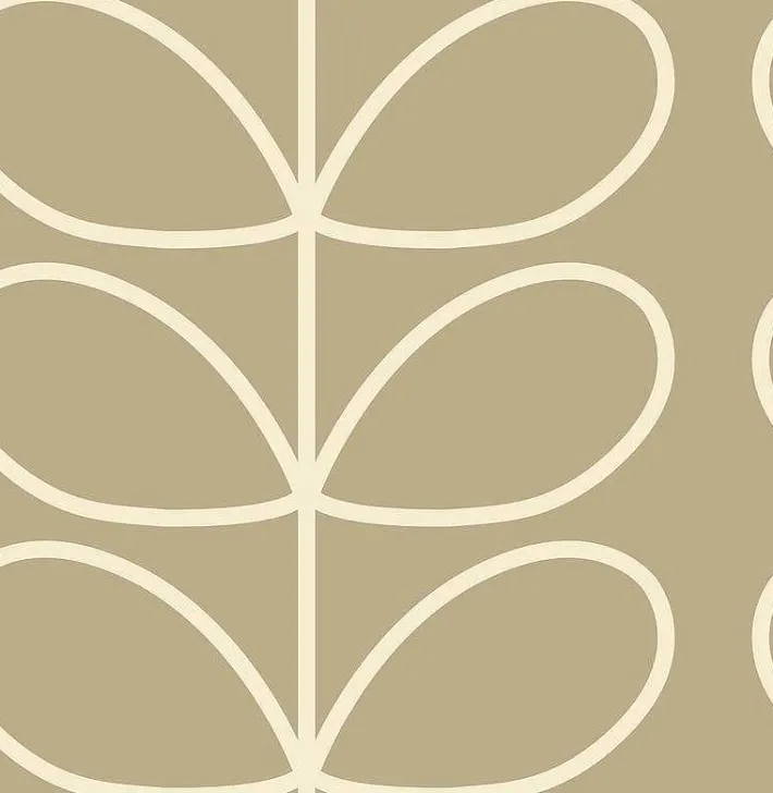 Orla Kiely Giant Linear Stem Stone Wallpaper