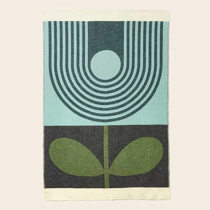 Orla Kiely Wool Jacquard Blanket